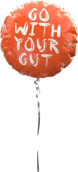 Home 19 Go with your gut balloon